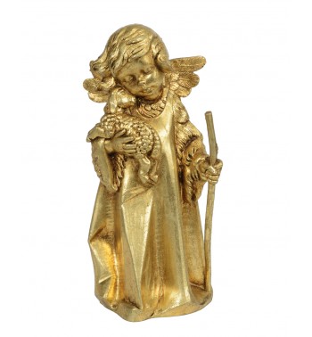 Angelo con pecora (562) oro foglia cm.20,5