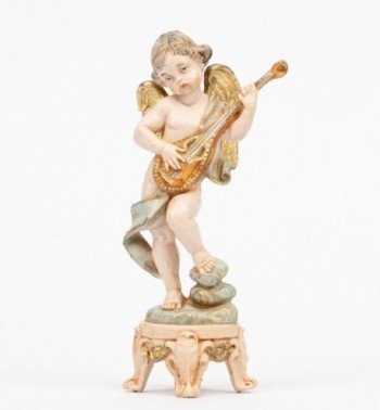Angelo con mandolino (64) tipo porcellana cm.16