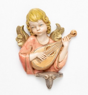 Angelo con mandolino (168) tipo porcellana cm.20