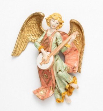 Angelo con mandolino (367) tipo porcellana cm.21