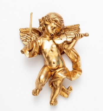 Angelo con violino (466) oro foglia cm.27