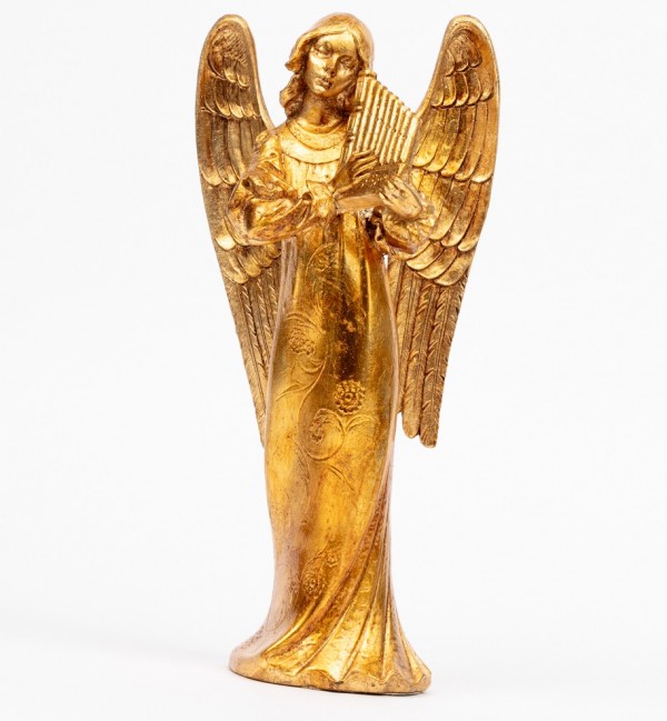 Angelo con organino (968) oro foglia cm.30