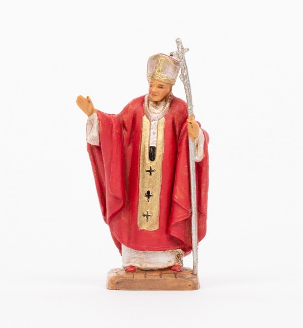 Papa Giovanni Paolo II (1216) veste rossa cm.7