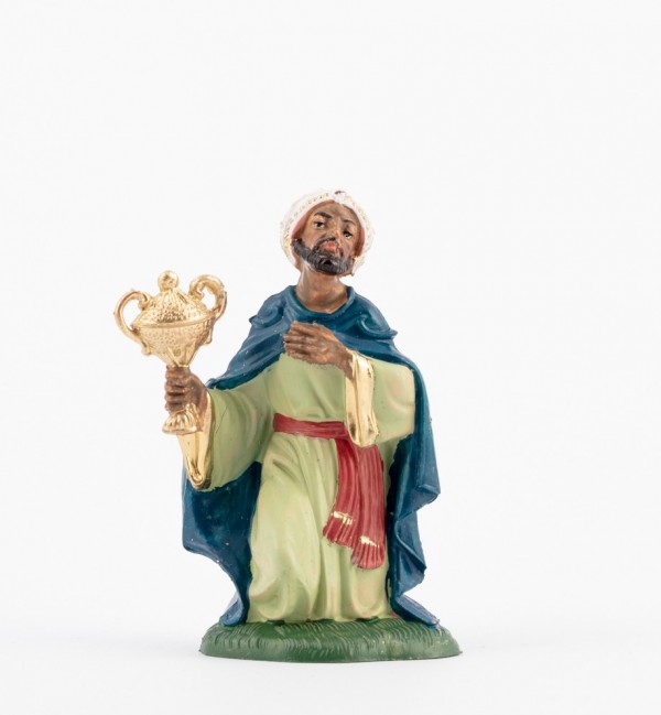 Re mulatto (5) per presepe colori tradizionali cm.10