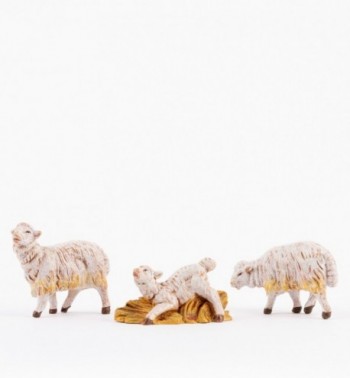 3 pecore per presepe cm.15