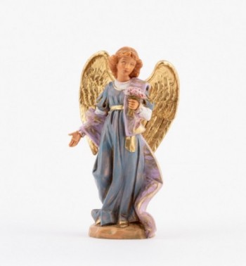 Angelo in piedi per presepe cm.17