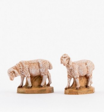 2 pecore per presepe cm.17