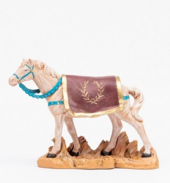 Cavallo bianco per presepe cm.19