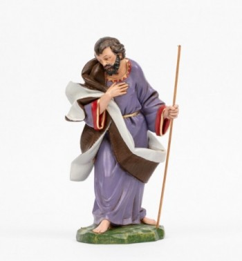 San Giuseppe per presepe colori tradizionali cm.30