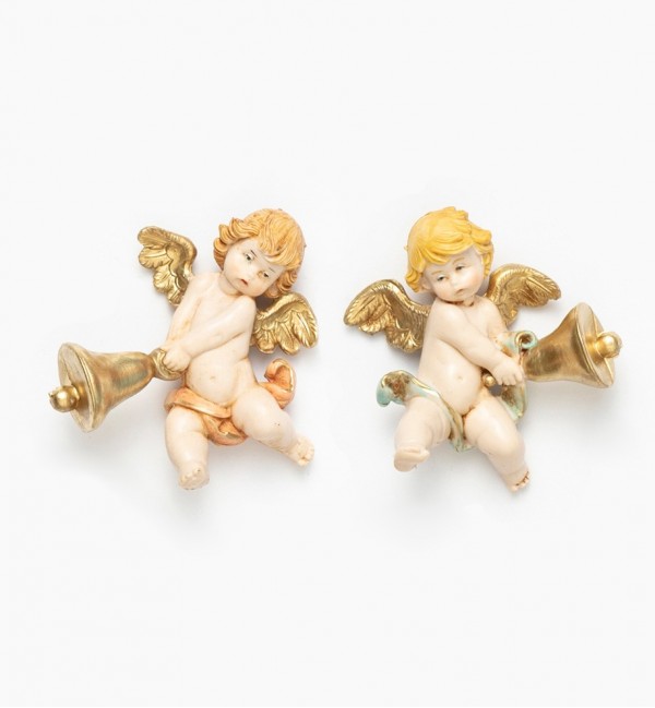 Angeli con campana (296-7) tipo porcellana cm.7