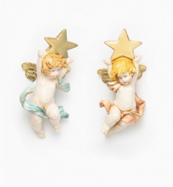 Angeli con stella (696-7) tipo porcellana cm.7