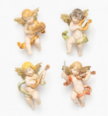 Angeli musicanti (3/6) tipo porcellana cm.6