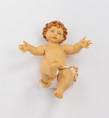 Bambino senza veste in resina per presepe cm.125
