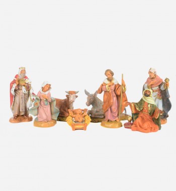 Natività' 8 pezzi per presepe cm.12