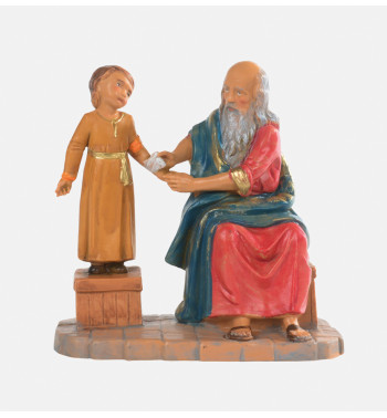 Pastori (729) per presepe cm.12 con scatola litografata