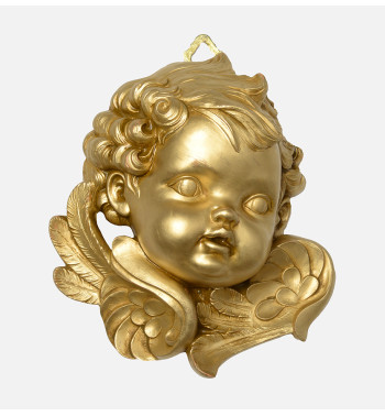 Testa angelo sinistra (679) dorato cm.19